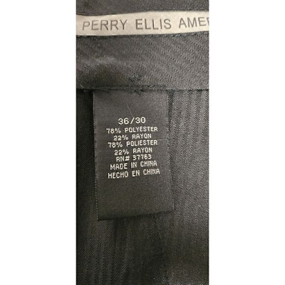 Perry Ellis America Men's Straight Leg Dress Pants Size 36x30 Color - Picture 4 of 5
